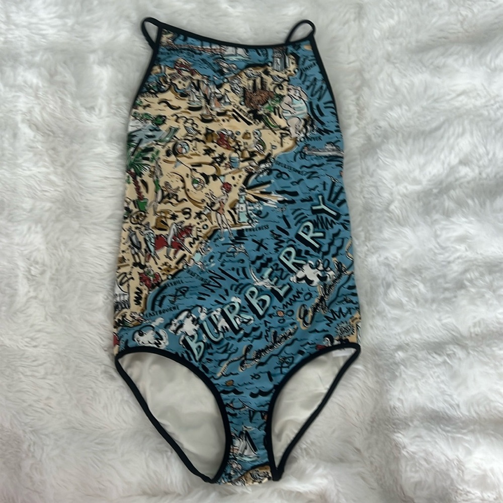 New Burberry one piece swimming suit girls 12 yo